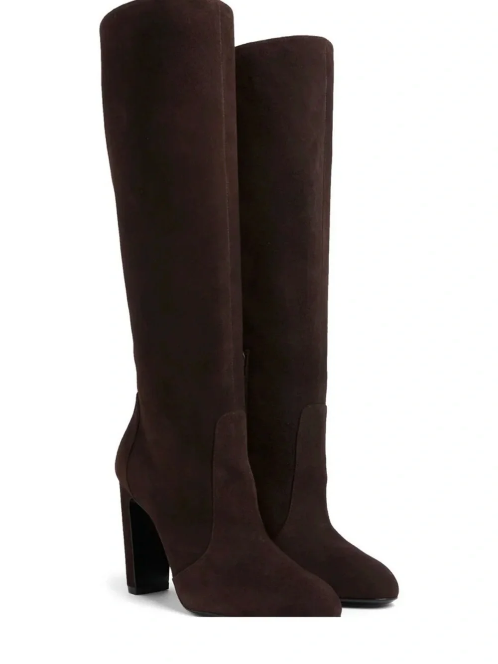 Stuart Weitzman Tall Suede Over-the-Knee Dark Brown Vida 100 Knee High Boot EU41
